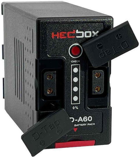 Hedbox Μπαταρία Βιντεοκάμερας HED-A60 6700mAh Συμβατή με Canon με 2x εξόδους D-Tap και 1x έξοδο USB-A 0736530981105
