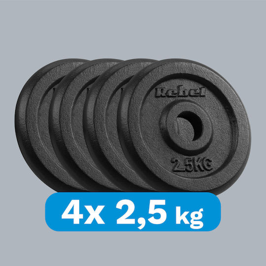 Scheibenset Metall 4 x 2.5kg Ø31mm