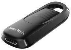 Sandisk Ultra Slider 128GB USB 2.0 Stick με σύνδεση USB-C Μαύρο