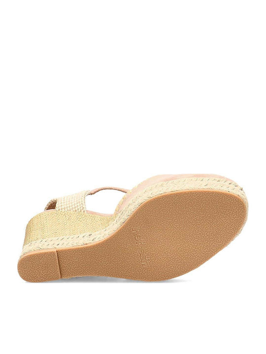 Damenplattformen im Espadrilles-Stil Rosa