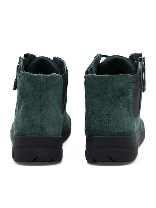 Stiefeletten Damen Grün