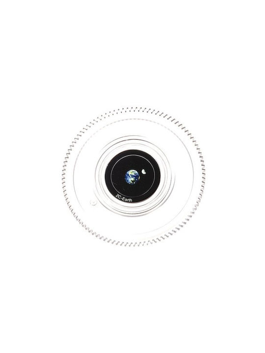 Izoxis Led Περιστρεφόμενο Παιδικό Φωτιστικό Projector με Προβολή Αστεριών Λευκό 11x11cm
