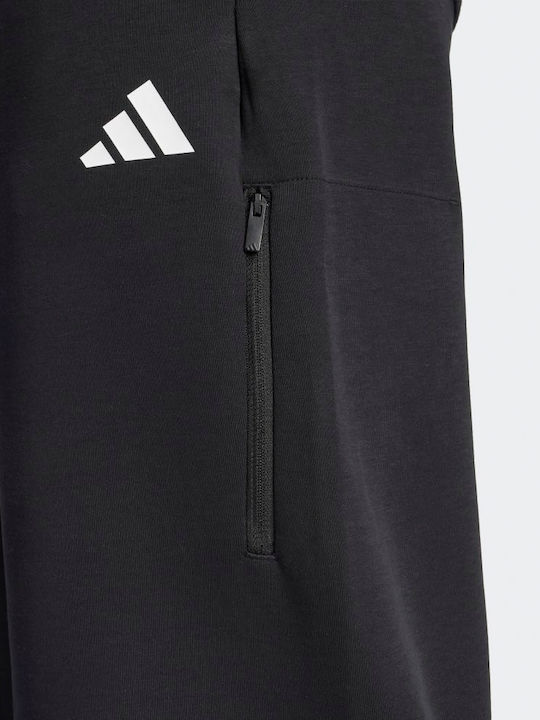 Future Icons 3-stripes Παντελόνι Φόρμας χωρίς Λάστιχο Μαυρο