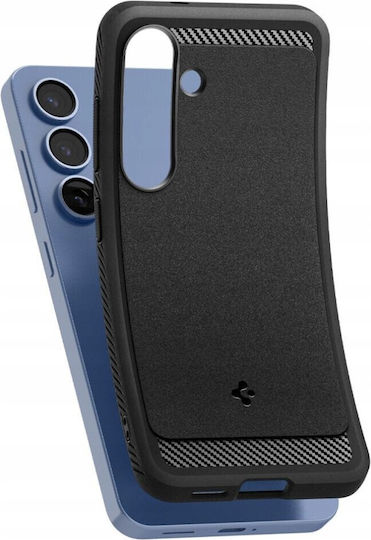 Spigen Rugged Armor MagSafe Umschlag Rückseite Silikon 2mm Schwarz (Galaxy S25+)
