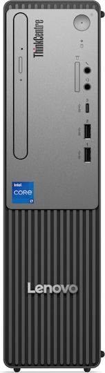 Lenovo ThinkCentre Neo 50s Gen 5 Компютри В Компактен Формат Настолен Компютър (i3-14100/16GB DDR5/512GB SSD/Без Операционна Система) с Клавиатура Български