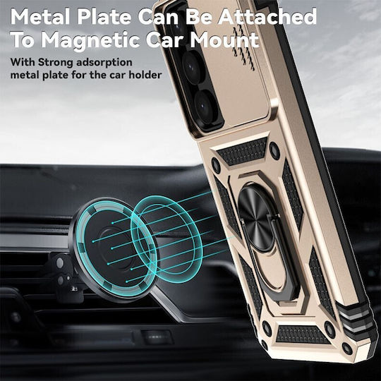 Samsung Sliding Camera Case Back Cover Πλαστικό Χρυσό (Galaxy S25+)