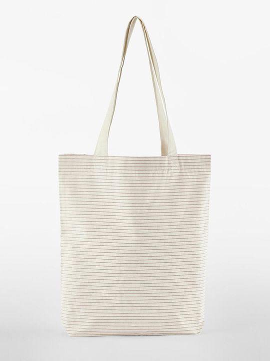 Striped Tote Organic Westford Mill W251 Red Stripe