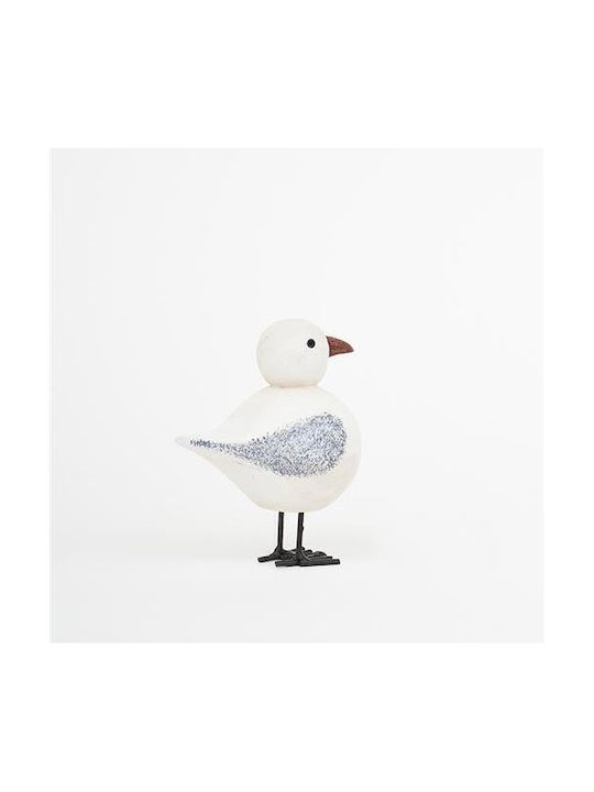 Decorative Wooden Seabird 9.5x1.2cm