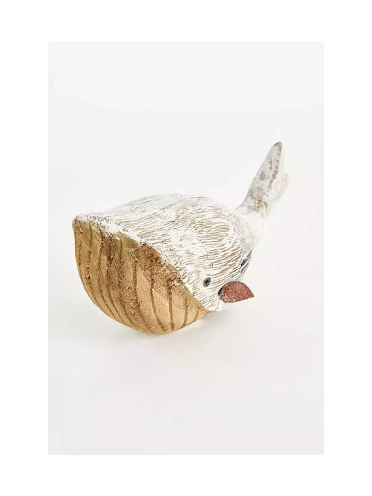 Dekorative Mittlere Wal Holz & Metall 18x11cm