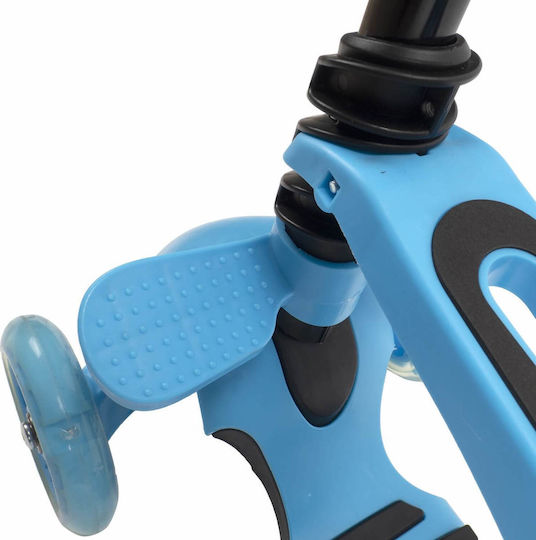Action One Kids Scuter 3 Roți Cu Scaun Smart Kid 5 În 1 Albastru
