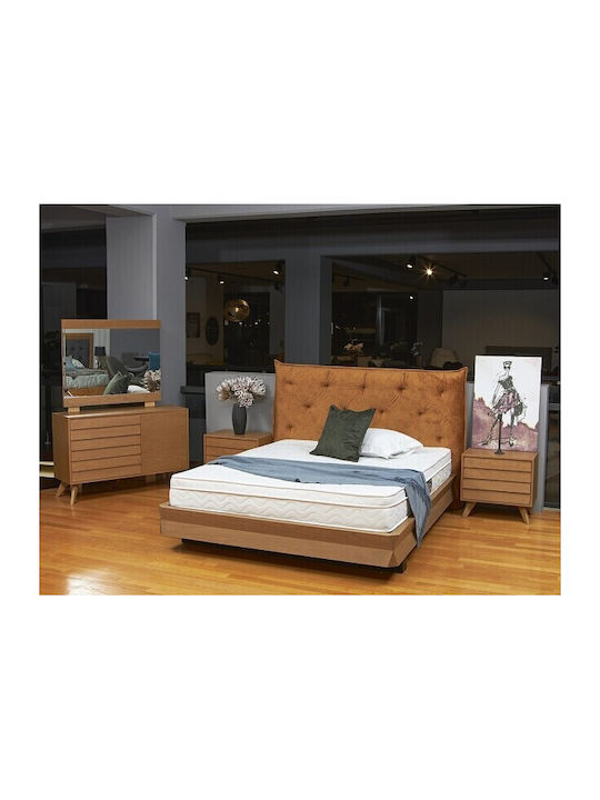 Boston Bett Übergröße Mit Stoff Gold Mit Stauraum Für Die Matratze 160x200cm