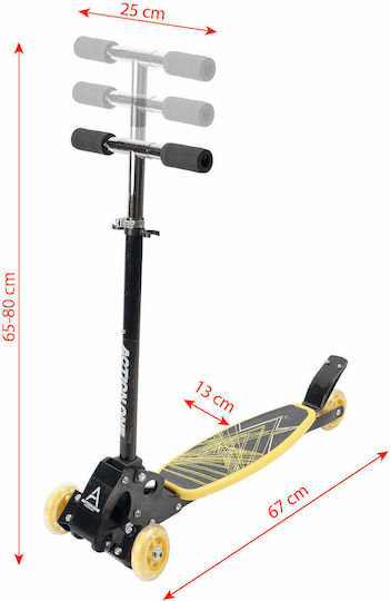 Action One Kids 4-wheel Foldable Scooter Rookie Yellow