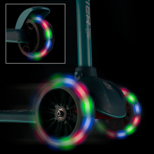 Action One Kids 3-wheel Scooter Lights Prime Green