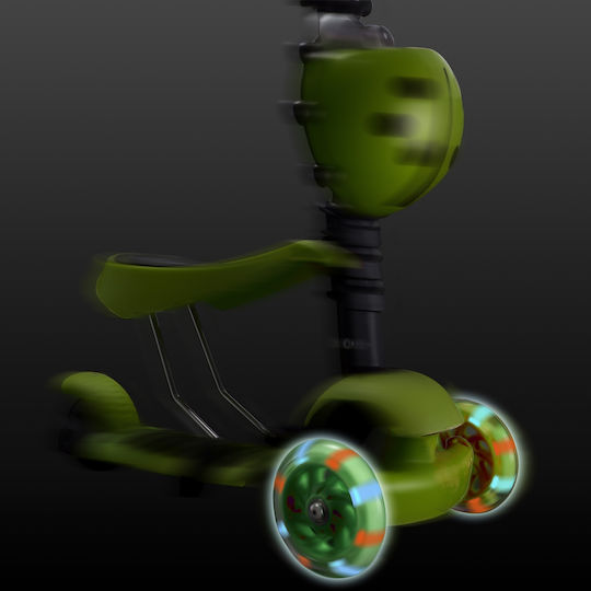 Action One Kids 3-wheel Scooter Seat Smart Kid 5 In 1 Green