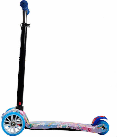 Action One Kinder 3-Rad-Roller Lichter Süße Träume Einhörner Blau