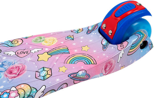 Action One Kinder 3-Rad-Roller Lichter Süße Träume Einhörner Blau