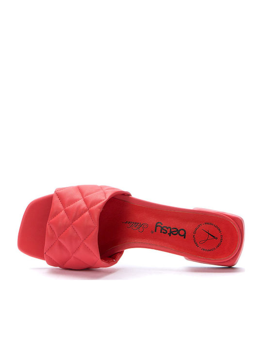 Women's Flat Sandals in Red Color