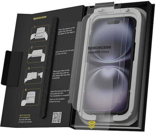 Spacecase 0.33mm Tempered Glass 2τμχ (iPhone 16 )