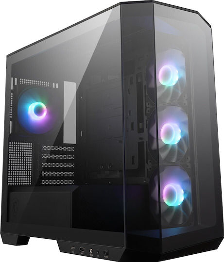 MSI MAG PANO 100R PZ Gaming Midi Tower Κουτί Υπολογιστή με RGB Φωτισμό Μαύρο