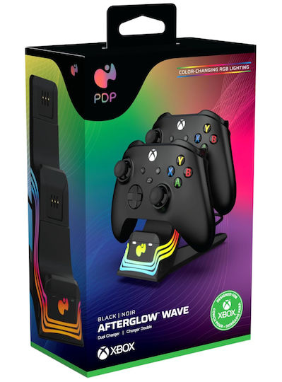 Încărcător Dual Pdp Afterglow Wave Negru Xbox