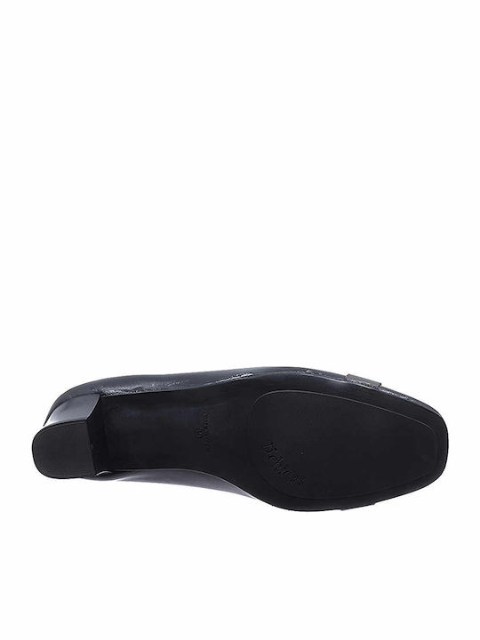 Leder Pumps Schwarz