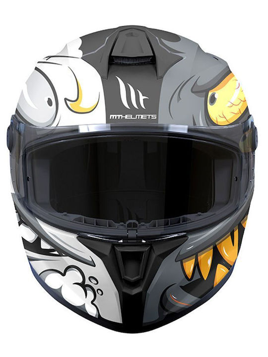 MT Targo S Angeldemon B1 Black Matt Motorcycle Helmet Full Face DOT / ECE 22.06 1450gr