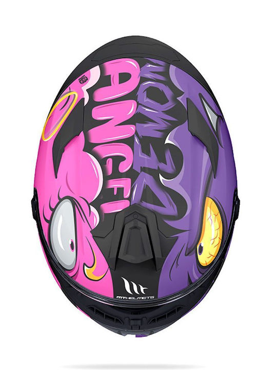 MT Targo S Angeldemon B8 Purple gloss Κράνος Μηχανής Full Face DOT / ECE 22.06 1450gr