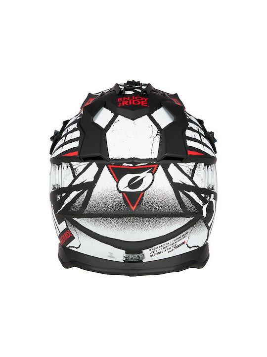 O'Neal 2SRS Glitch V.23 Black/White Κράνος Μηχανής Motocross ECE 22.06 1450gr