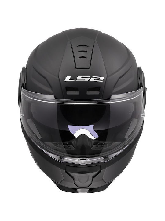 LS2 Scope II Black Matt Κράνος Μηχανής Flip-Up ECE 22.06 1750gr με Sunvisor
