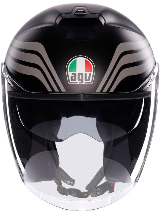 AGV Irides Bologna Matt Black/Tricolore Motorcycle Helmet Jet ECE 22.06 1500gr