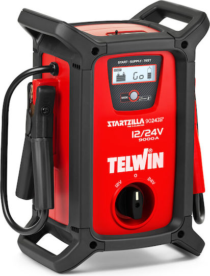 Telwin Startzilla 9024 XT Portable Car Battery Jump Starter 31200mAh 12/24V 12/24V