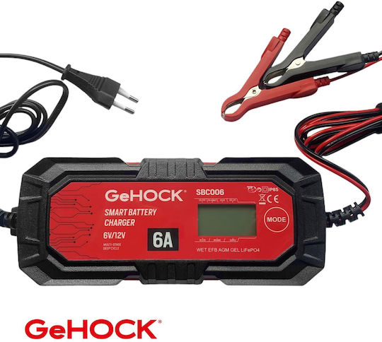 GeHock Încărcător & Întreținător Baterie Auto 12V 6A 100W
