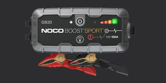 Noco Boost Gb20 Sport Ultrasafe Φορητός Εκκινητής Μπαταρίας Αυτοκινήτου 500A με Φακό / USB / Power Bank 12V