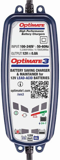 Tecmate Optimate 3 Waterproof Motorcycle Charger