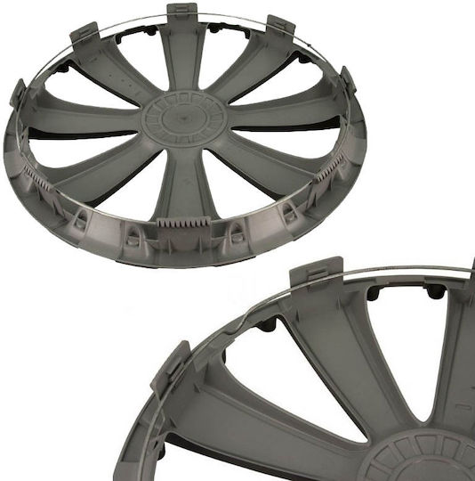 Versaco Комплект тапи за колела на автомобил Wind Rc Cbx 4бр 16" Gray/Gray