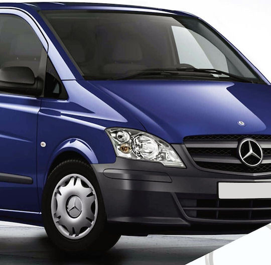 Croatia Cover Σετ Τάσια Αυτοκινήτου Mercedes Benz 4τμχ 16" Ασημί