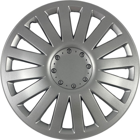 Versaco Car Hubcap Set Smart with Smart Emblem 14" 4pcs Silver