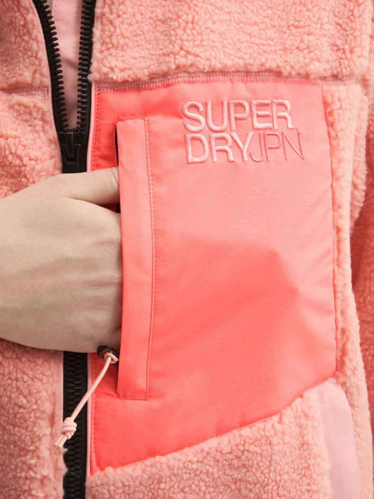 Fleece Γυναικεία Ζακέτα Soft Pink
