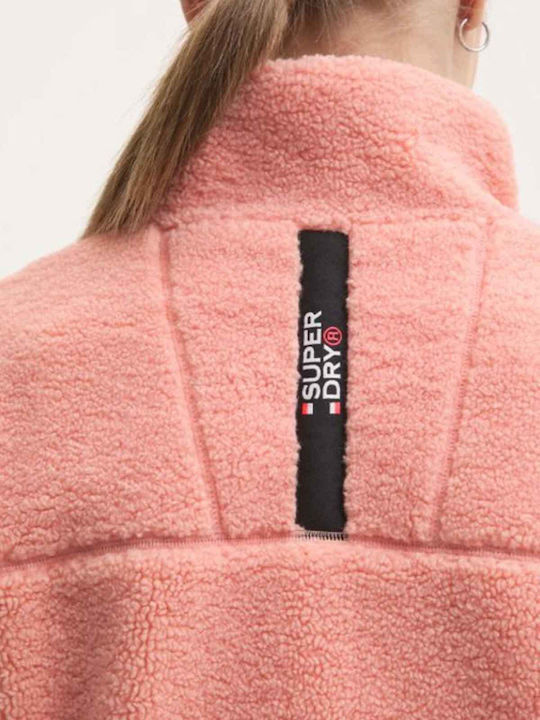 Fleece Γυναικεία Ζακέτα Soft Pink