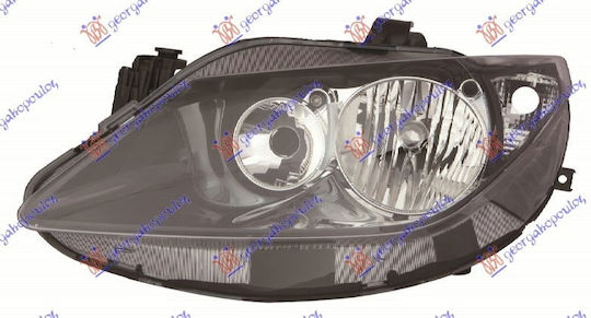 Headlight Front Double Mirror Black E Tyc Seat Ibiza 08-12 6j1941033a Left 1 pc
