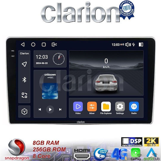 Clarion Auto-Audiosystem für Alfa Romeo Mito 2008> (Bluetooth/USB/WiFi/GPS/Apple-Carplay/Android-Auto)