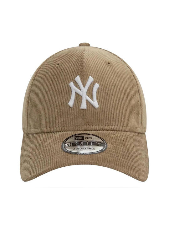 New Era Mlb Cord 9forty Adjustable Cap Jockey Beige