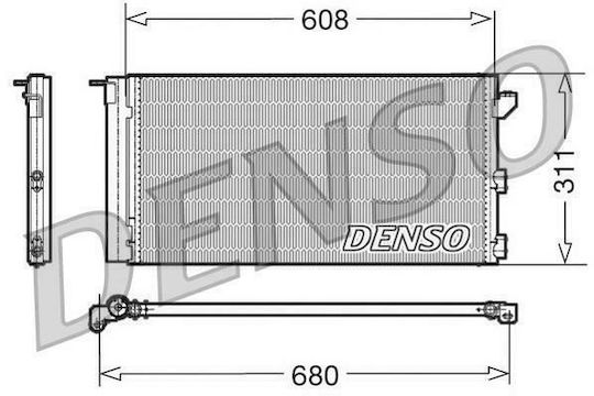 Denso Car Air Condition Radiator for Fiat Panda 1.2 2003+