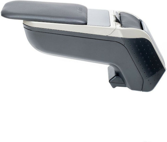 Rati Armster 2 Auto Armlehnenkonsole aus Kunstleder Kompatibel mit Dacia Frühling 2021+ in Schwarzer Farbe