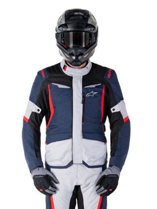 Alpinestars ST-1 Men's Motorcycle Jacket 4 Seasons Waterproof Dark Blue/ Black/ Bright Red