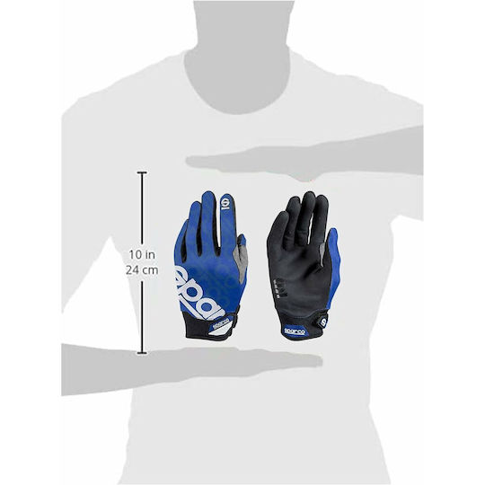 Sparco Meca III Kart Driver Gloves Blue