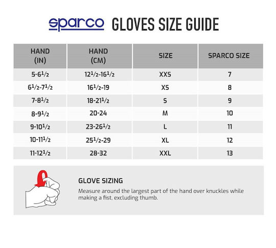 Sparco Meca III Kart Driver Gloves Blue