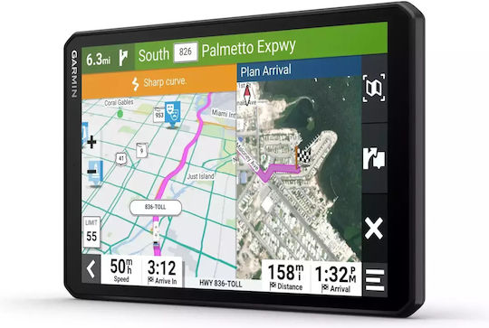 Garmin 8" Display GPS Device Camper with and Card Slot