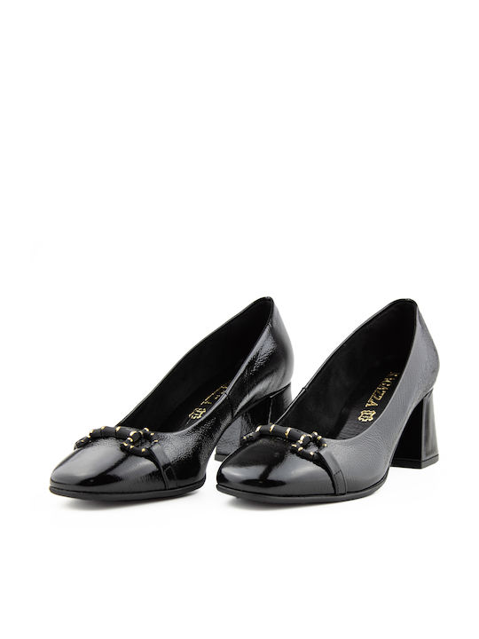 Ragazza Black Medium Heels