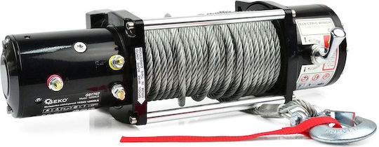 Geko Electric 4x4 Car Winch 12V with Towing Capacity 5443kg